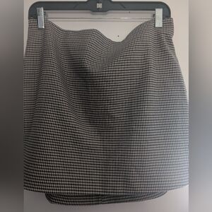 Mango Houndstooth Skirt